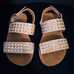 Pink Rhinestone Sparkly Sandals